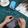 NBEADS 55 Yards Stitch Keeping Cords, 2mm Hollow Rubber Tubing