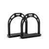 AMKA 015/035 Aluminium Stirrups Wide Non-Slip Tread Black