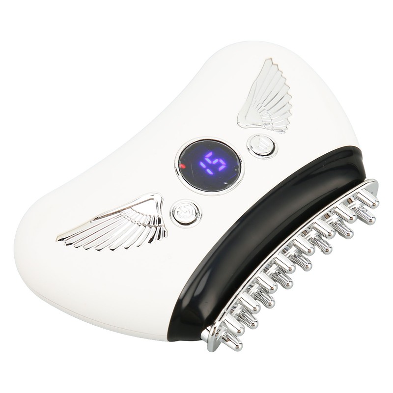 Electric Meridian Massage Brush 16 Gears Hot Compress Microcurrent Body