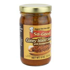 So-Good Coney Island Sauce with Ground Beef 8 oz Jar