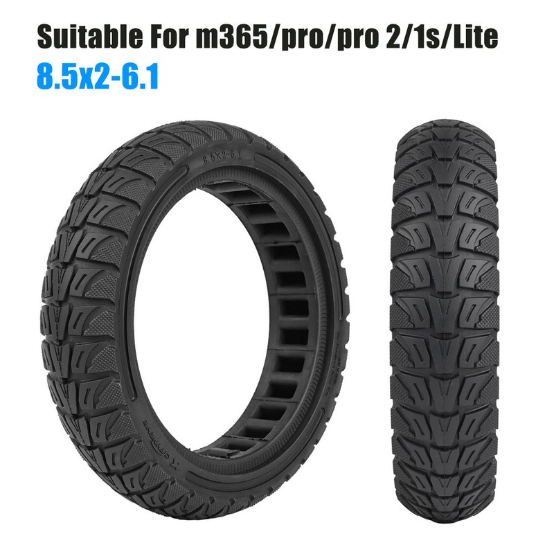 8.5x2-6.1 Honeycomb Tire Tubeless Solid Tire Compatible for Xiaomi M365/pro/pro2/1s/Lite