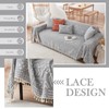 HANDONTIME Bohemian Grey and White Couch Cover for Dogs Aztec