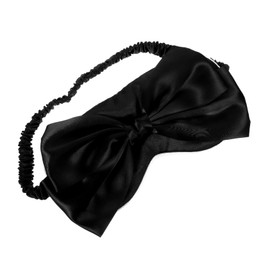 KOMBIUDA Delicate Sleep Eye Mask with Bow Portable Light Blocking Blindfold for Youth for Travel Indoor Outdoor Use Comfortable Eye Cover for Restful Sleep