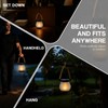 kaliqo Solar Lantern Outdoor Lights, Realistic Dancing Flame Effect, Solar