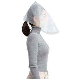 The Bbosong Lab Disposable Makeup Protector Hood 10pcs/This face cover prevents makeup stain while changing clothes Disposable Makeup Protector Disposable Cosmetic Mask Disposable Makeup Protector