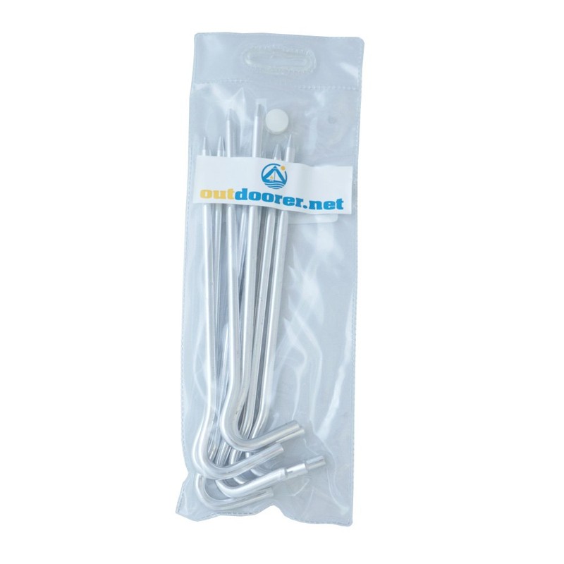outdoorer Alu Peg, Zeltheringe aus Alu, Erdnagel, 18 cm Heringe,