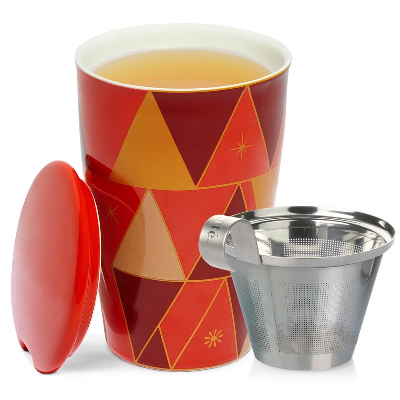 Tea Forte Kati Cup Warming Joy, Ceramic Tea Infuser Cup