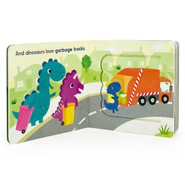 Dinos Love Diggers - A Lift-a-Flap Board Book for Babies and Toddlers