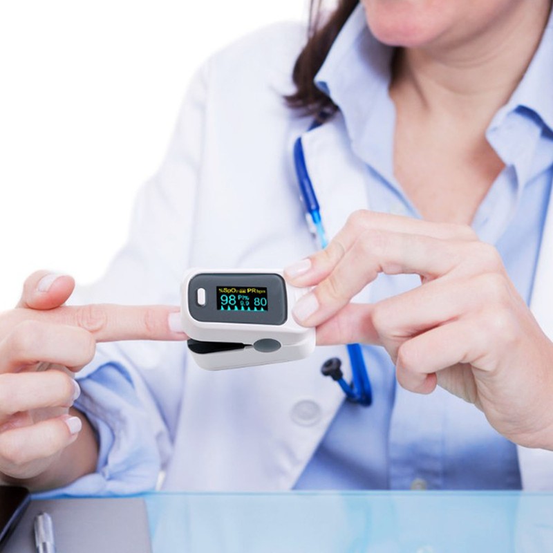 Fingertip Oximeter Portable SpO2 Monitor Blood Oxygen Saturation Meter for