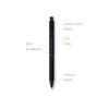 Kurutoga Metal Mechanical Pencil 0.01 inch (0.3 mm) [Nocturne Black]