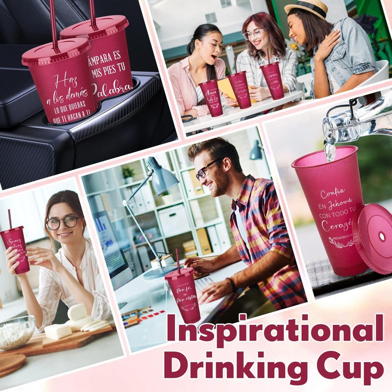 Funnymoom 24 Packs Inspirational Christian Gift for Women Men Spanish