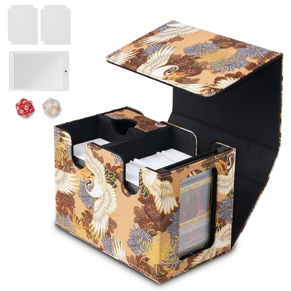 Deckaura Card Deck Box for Commander Display, Fits 200+ Double