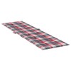 TREATLIFE HOME Comfortable Red Check Pattern Deck Chair Cushion, Water-Resistant