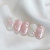 [Handmade Nail Tips] Baby Powder Nail Tips - Almond /