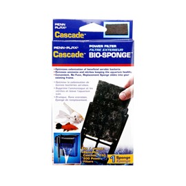 Penn-Plax Cascade 150 or 200 GPH Hang On Filter Aquarium Bio Sponge Replacement; 1 Pack; Cut to fit Cascade 150 or 200