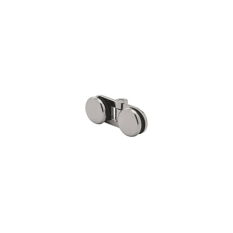 CRL Brushed Nickel Hydroslide Bi-Fold Glass-to-Glass Hinge by CR Laurence