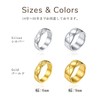 [FindChic] Quilted Ring, Women's, Men's Ring, Stainless Steel, Thick, 0.2