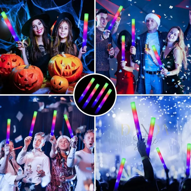 Pack 10 Barras De Espuma Led Para Fiesta