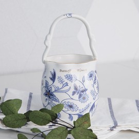 Golden Bell Butterfly Blue Wrinkle Treatment (Large) / 골든벨 버터플라이 블루 주름수반(대)