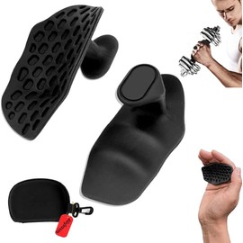 Anti-Slip Gym Hand Grips for Weight Lifting - Rubber Workout Gloves for Men and Women, Training and Exercise Palm Protectors