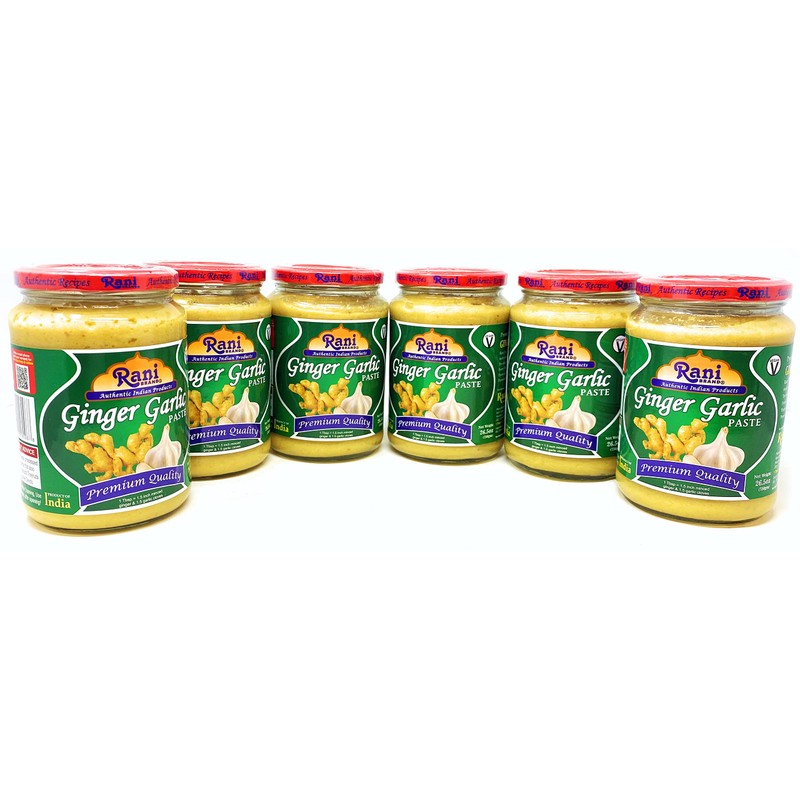 Rani Ginger Garlic Cooking Paste 26.5oz (750g) Glass Jar, Pack