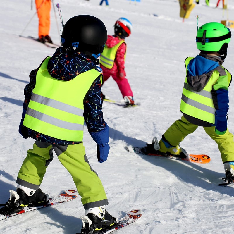 Unittype 10 Pcs Kids Safety Vest Bulk High Visibility Reflective