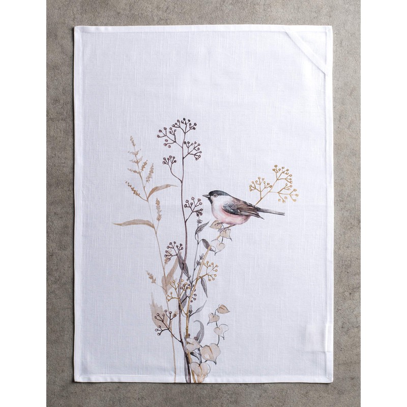 Maison d' Hermine Meadow Florals Brown 100% Cotton Set of