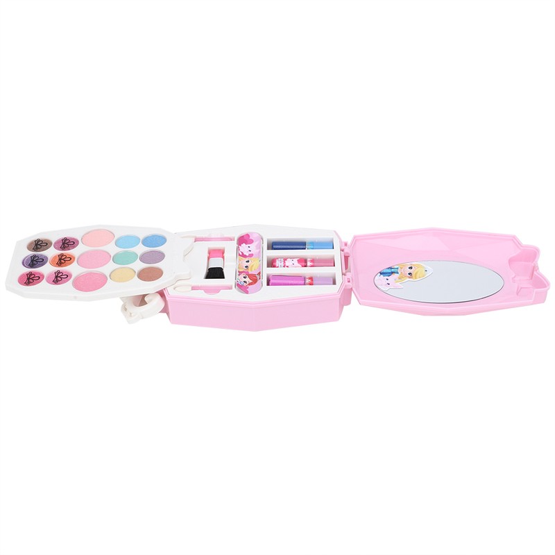 Portable Kid Makeup Water Soluble Toy Miniature Beauty Box Cosmetic