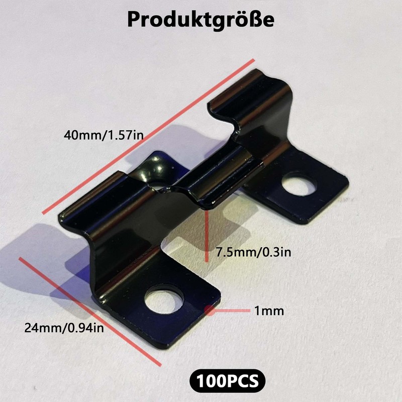 WPC Decking Clips: WPC Mounting Clips Stainless Steel for Mounting