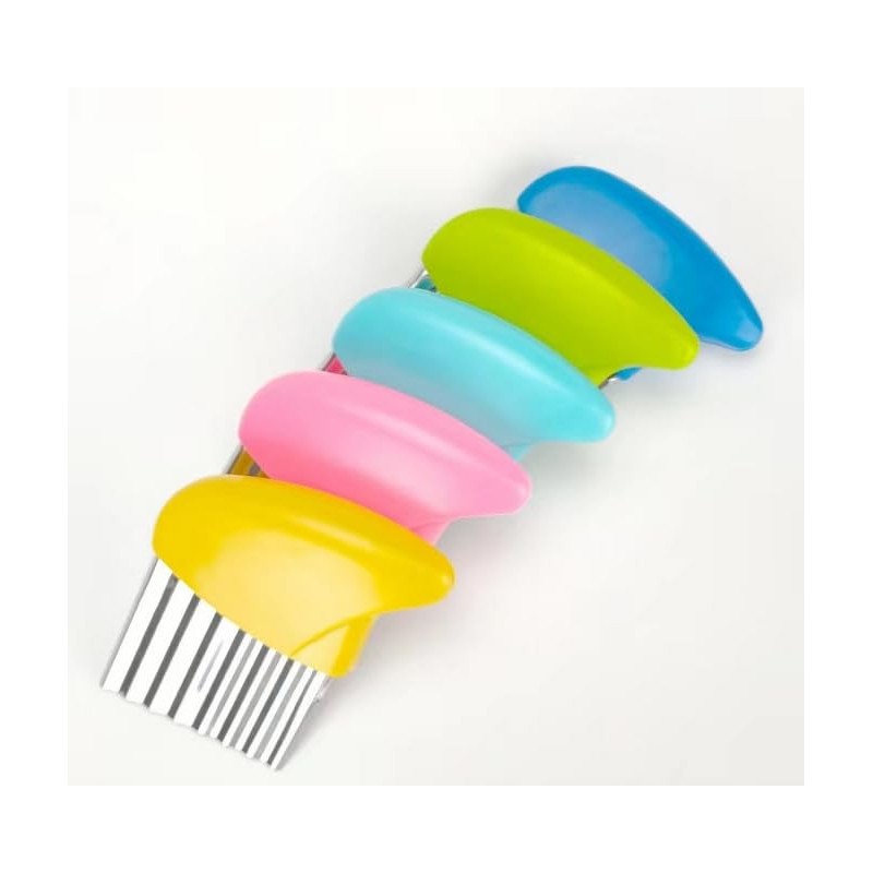 Crinkle Cutter Stainless Steel Potato Carrot Chip Vegetable Crinkle Wavy