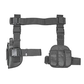 NcSTAR CV2908U Vism 3Pcs Drop Leg Gun Holster and Magazine Holder/Urban Gray