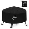 Kipiea Fire Pit Covers Round Outdoor Waterproof Fire Bowl Cover