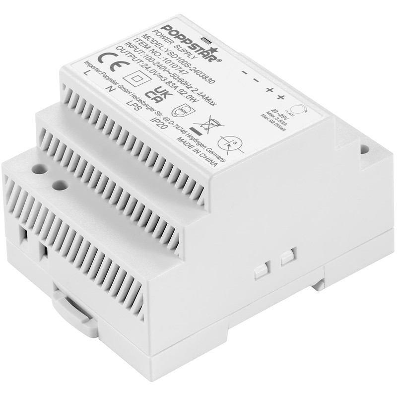 Poppstar 24 V Transformer DIN Rail 3.83 A 92 W