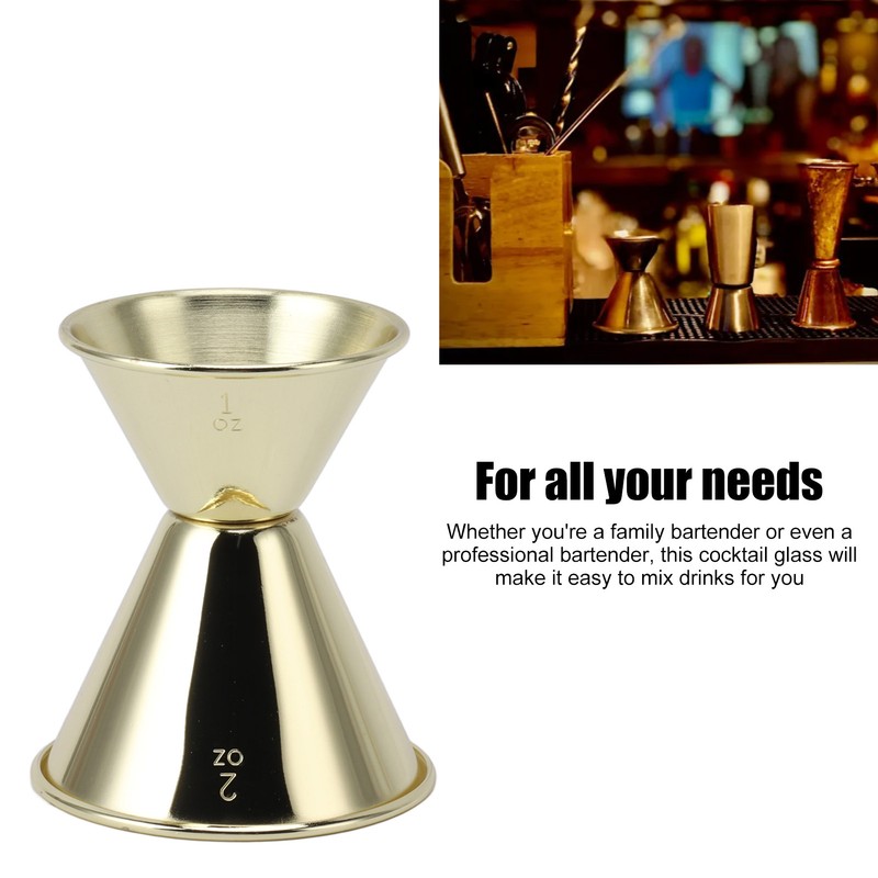 Double Head Measuring Cup Professional 304 Stainless Steel Cocktail Jigger