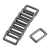sourcing map Metal Rectangle Ring Buckles 25x15mm for Bags Belts