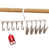 Clothes Hanger with 5 Clips and 5 Hooks Laundry Drying