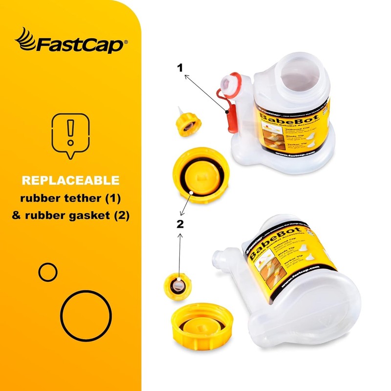 FastCap 98211 BabeBot 4-Ounce Wide Mouth Glue Bottle