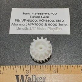 Sony PINION GEAR for Sony Umatic 3/4" Video Tape Machines