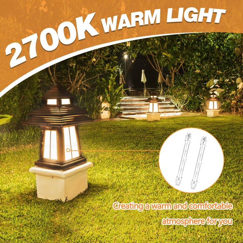Blakapoo Halogen Bulbs R7S 300W WW 118mm 5P