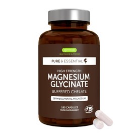 Igennus Chelated Magnesium Glycinate Pure & Clean Formula 180 Capsules | 380mg Elemental Magnesium For Sleep & Relaxation, 100% NRV Per 2 Capsules, 90 Servings, Gentle & High Absorption