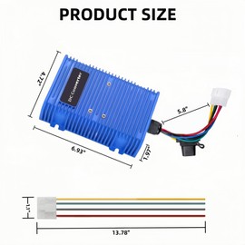 360W Golf Cart Voltage Converter, 36V 48V to 12V 30A Converter Voltage Regulator, Waterproof DC Power Reducer for EZGO Club Car and Yamaha