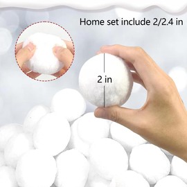 LOWESCHOICE 50 PCS Fake Snowballs Set for Kids Indoor, Christmas Snowball Fight Set, Artificial Soft Snow Balls, Realistic Snowball Toys, Christmas Decoration Muticolor Ball Set