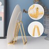 Plate Holder Easel Display Stand - 6 inch Metal Plate
