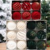 Shatterproof Christmas Ornaments Set – 6/12pcs Velvet Christmas Tree Hanging