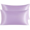 NTBAY 2 Pack Satin King Pillowcases for Hair and Skin,