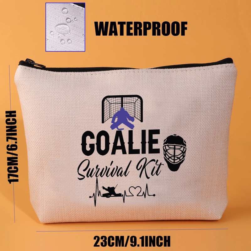 JYTAPP Goalie Survival Kit Cosmetic Bag Hockey Goalie Goaltender Gift