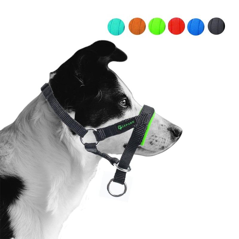 ILEPARK Dog Head Collar with Padded Fabric, Head Harness for