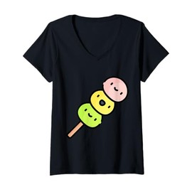 Womens Really Like Mochi Sweet New Year Dessert V-Neck T-Shirt