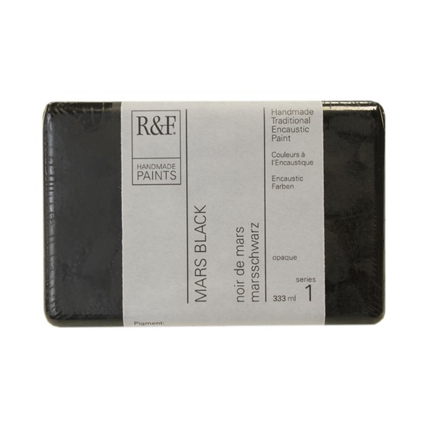 R&F Artist Encaustic Paint, Mars Black, 333 ml