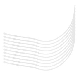 10PCS Braided Fishing Loops, High Strength Fishing Tackle Fly Fishing Line Connector (White 50LB)
